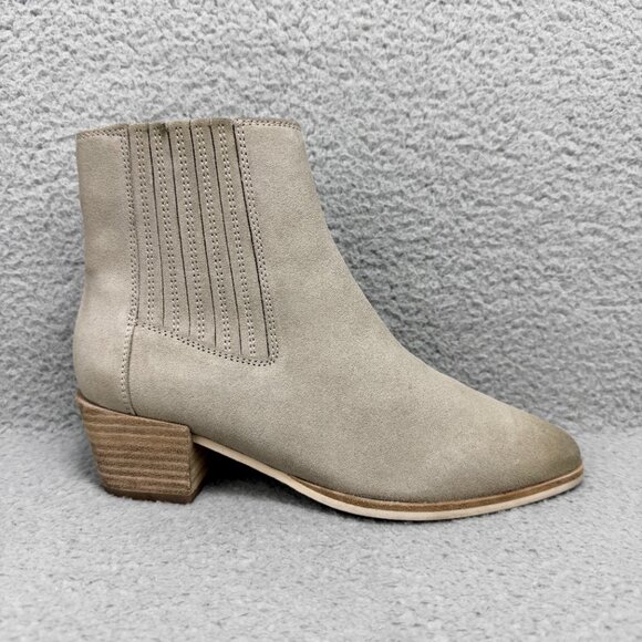 Rag & Bone Boots Womens 7 / EU 37 Shoes Grey Rover Suede Ankle Booties Chelsea - Picture 3 of 12